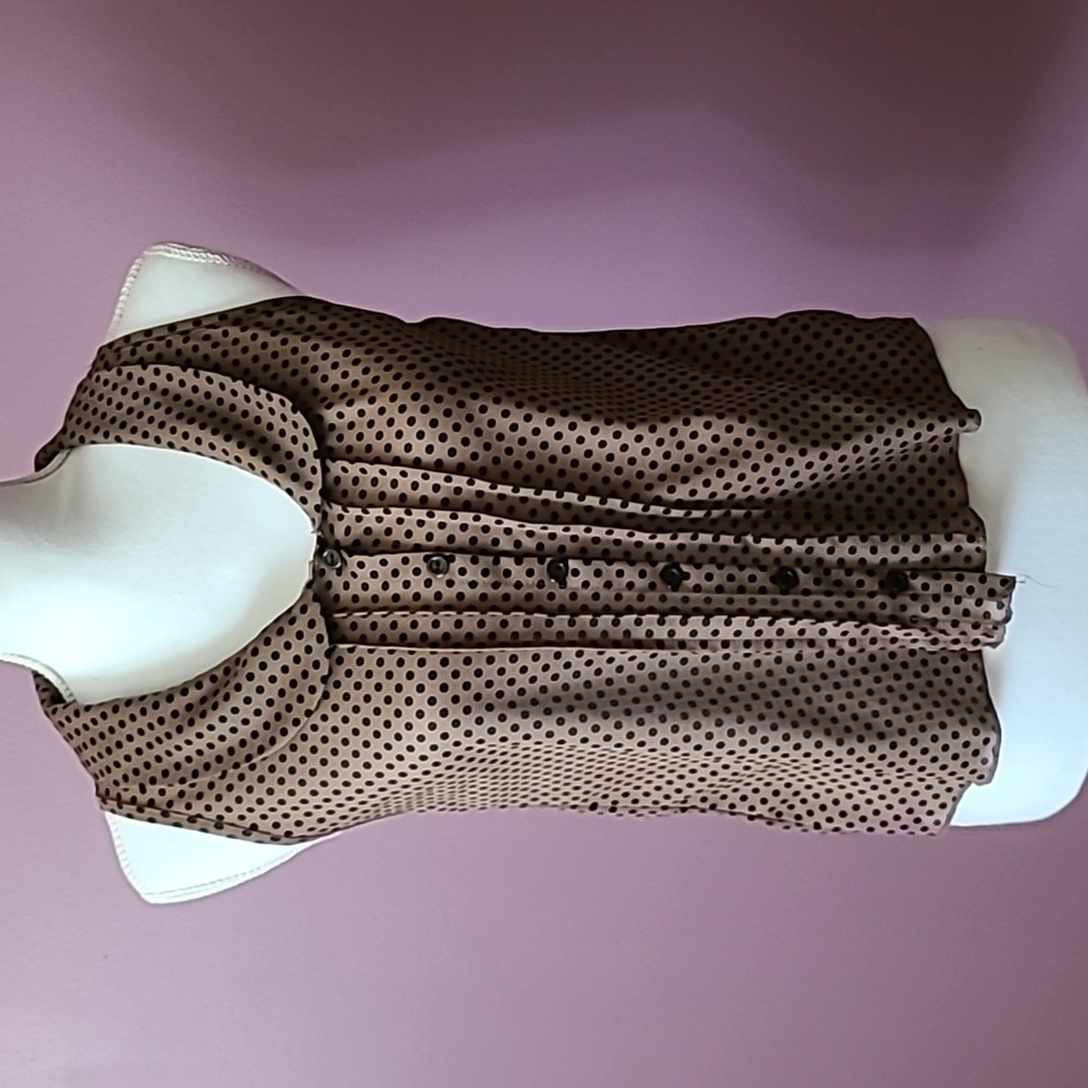 Pinup Polka Dot Sleeveless Blouse